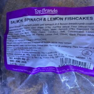 Salmon, Spinach & Lemon fishcakes